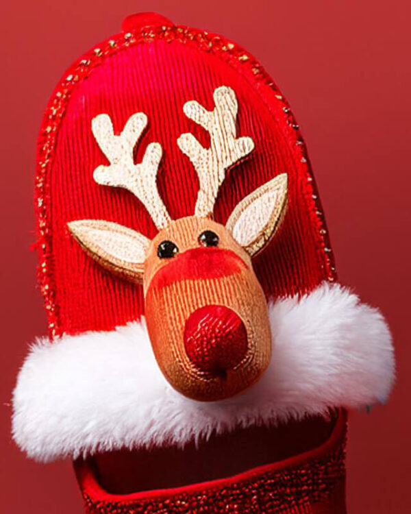 Festive Reindeer Slippers - Gambar 2